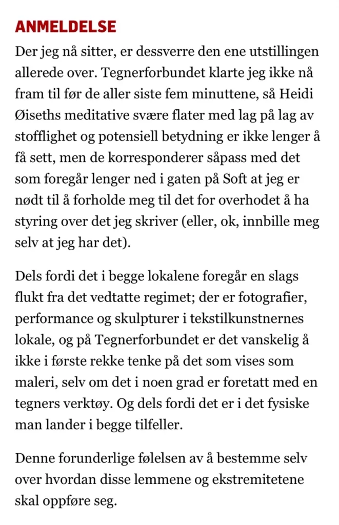 Heidi Øiseth - Når Mumien Våkner, Anmeldelse Tommy Olsson, Tegnerforbundet 2018 ( Klassekampen)