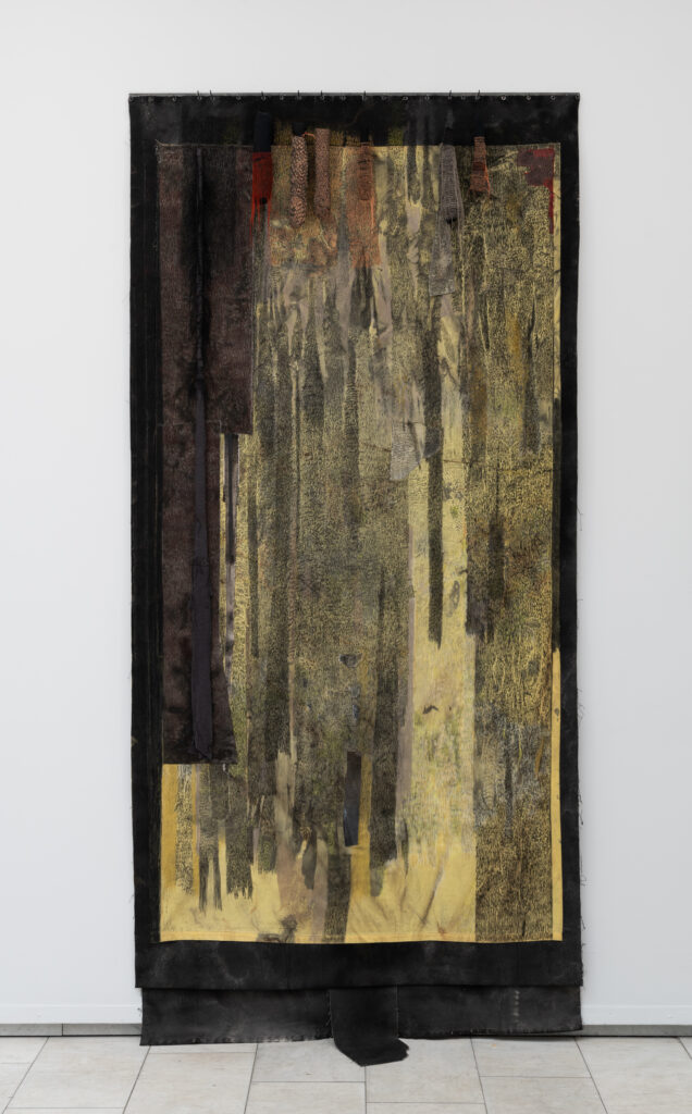 Kunstnerforbundet, Overlyssalen, Mars 2025. Verk: Betrayal 1, 128 cm x 270 cm Foto: Thomas Tveter