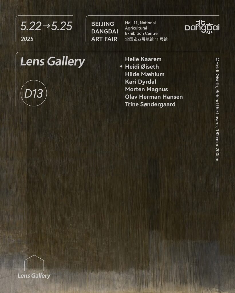 Dangdai Artfair, Beijing China. 22/5-25/5 2025 Norwegian Group Exhibition, Lens gallery. Curator Algae Wang