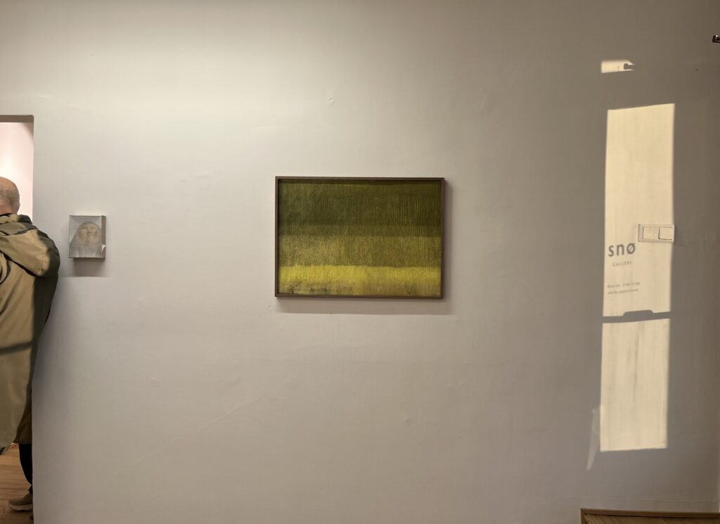 SNØ galleri, The Gift, Juleutstilling 2025. My work: The Yellow Garden